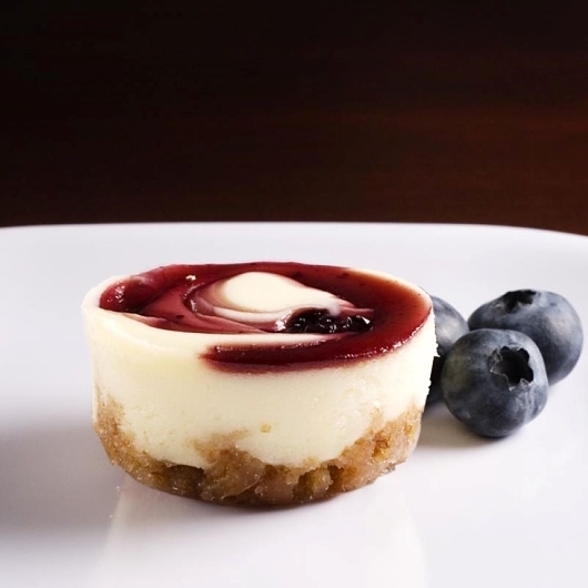 Tennessee Cheesecake Strawberry Swirl Blueberry Swirl and Keylime Assorted Cheesecake Buttons -- 177 per case