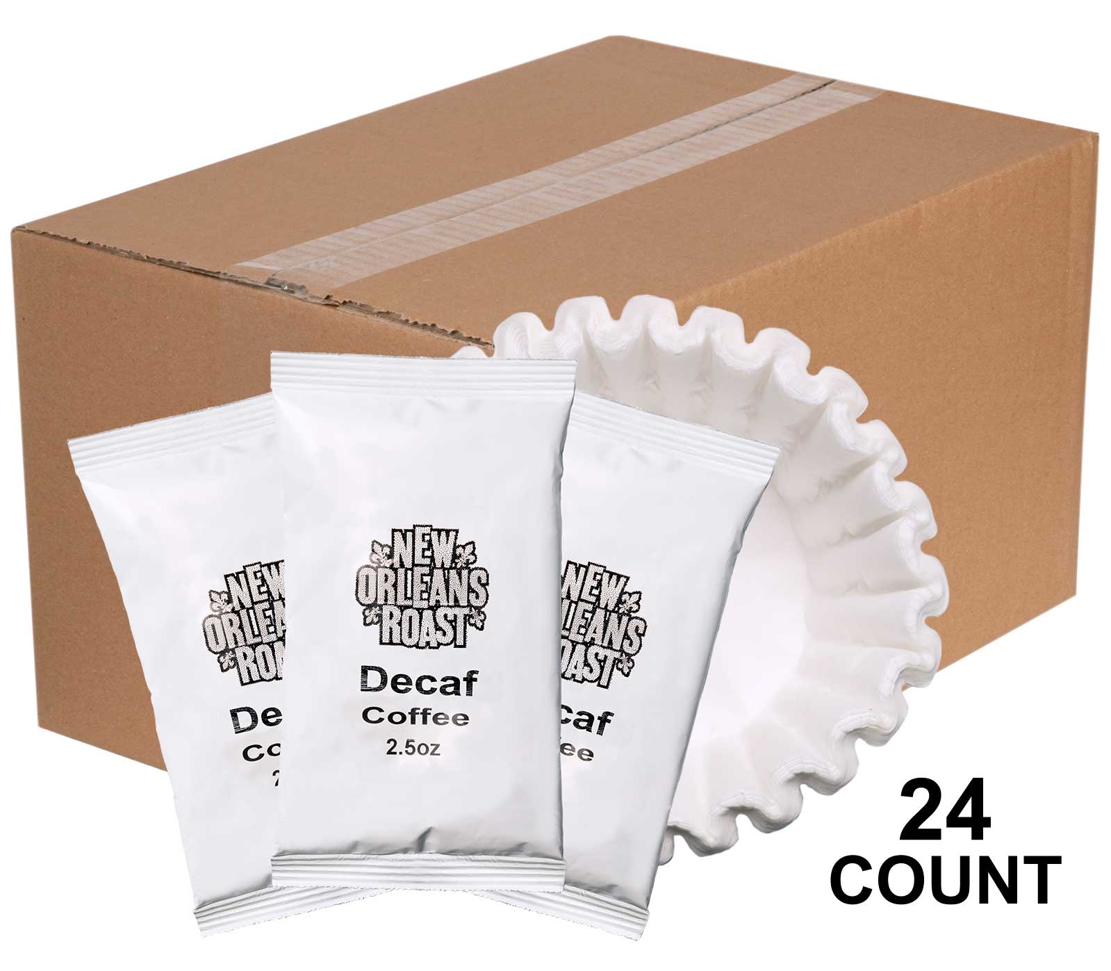 PJs Coffee of new orleans New Orleans Roast Decaf Coffee, 2.5 Ounce -- 24 per case