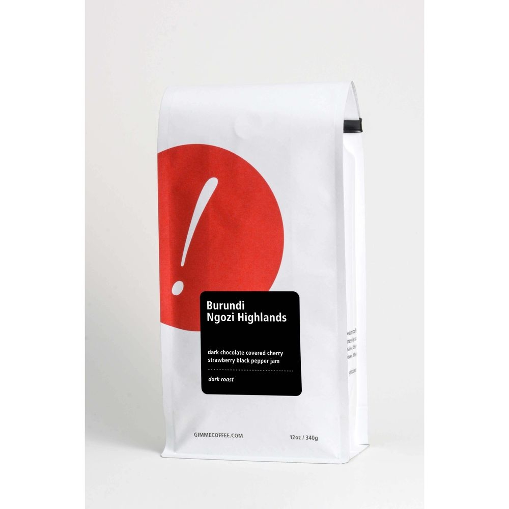 Gimme Burundi Ngozi Highlands Dark Coffee, 12 Ounce