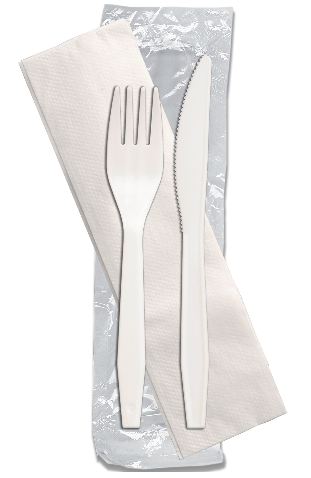 D and W Fine Pack Senate Fork and Knife Napkin Kit -- 250 per case.