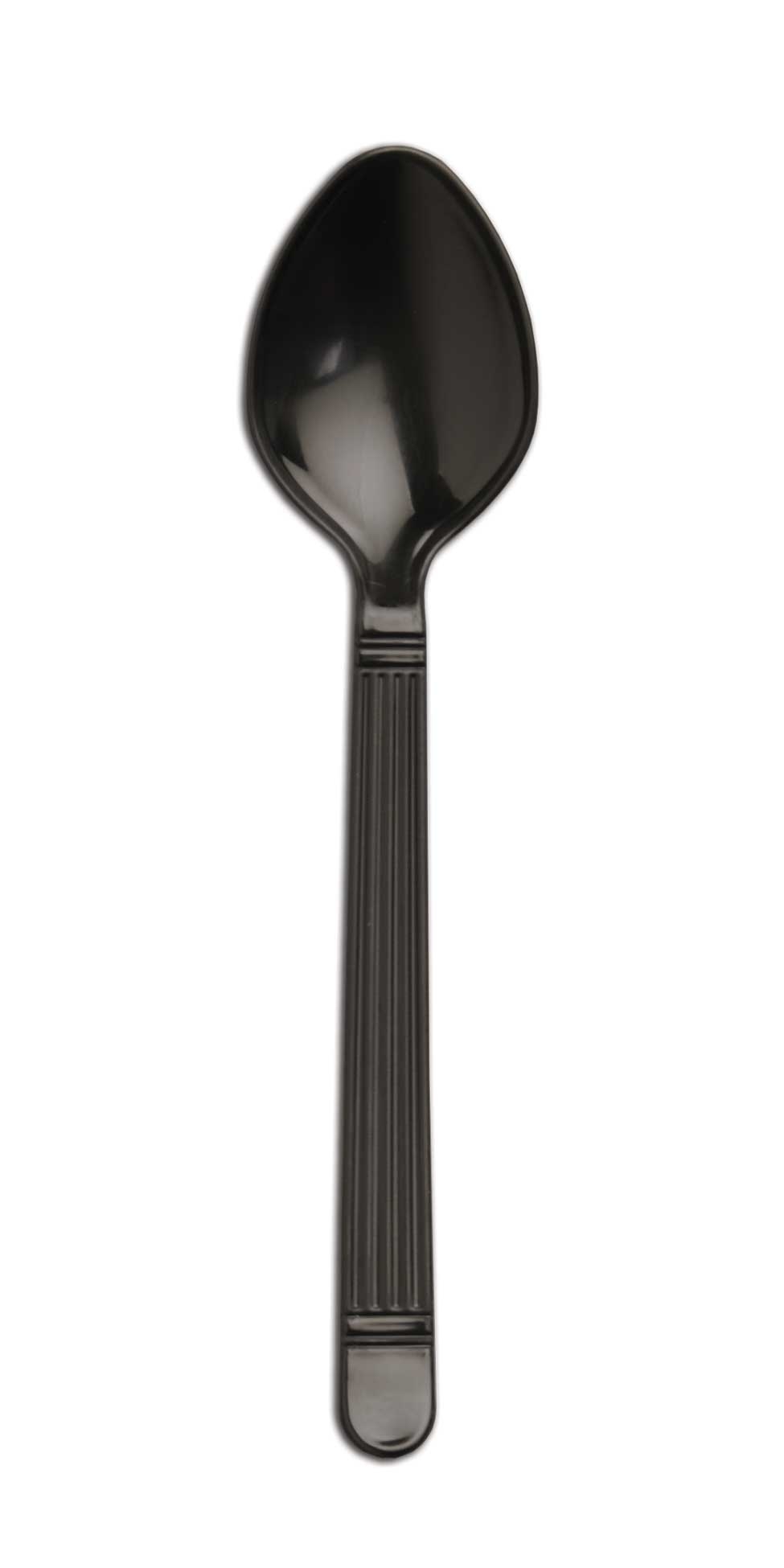 D and W Fine Pack Polypropylene Ebony Heavy Weight Forum Teaspoon, 10 x 8 inch -- 1000 per case.