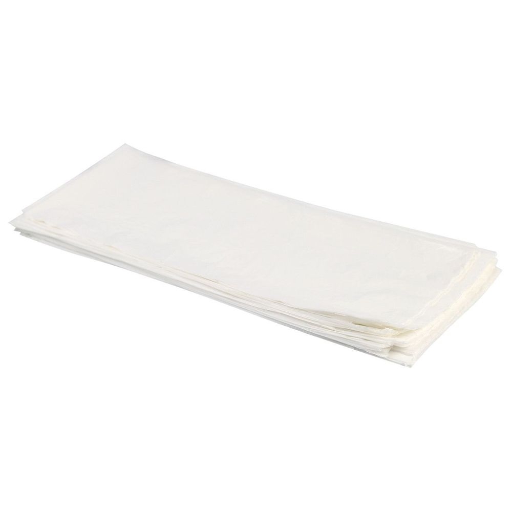 Heritage 38 x 58 inch LLDPE Clear 0.70 Mil Flat Pack Can Liner, 60 Gallon Capacity -- 200 per case.