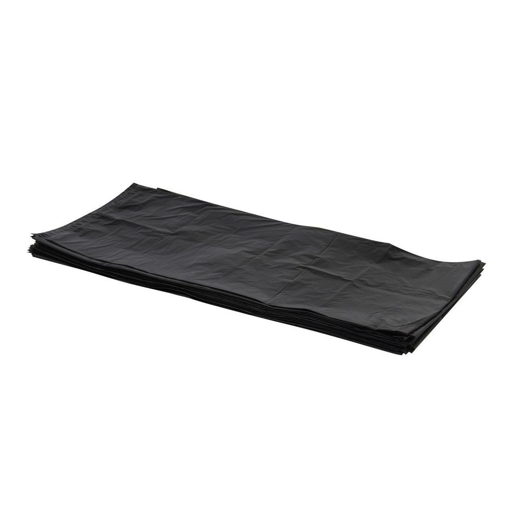 Heritage 38 x 58 inch LLDPE Black 0.70 Mil Flat Pack Can Liner, 60 Gallon Capacity -- 200 per case.