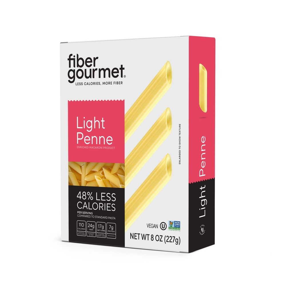 FiberGourmet New Light Penne, 8 Ounce -- 12 per case