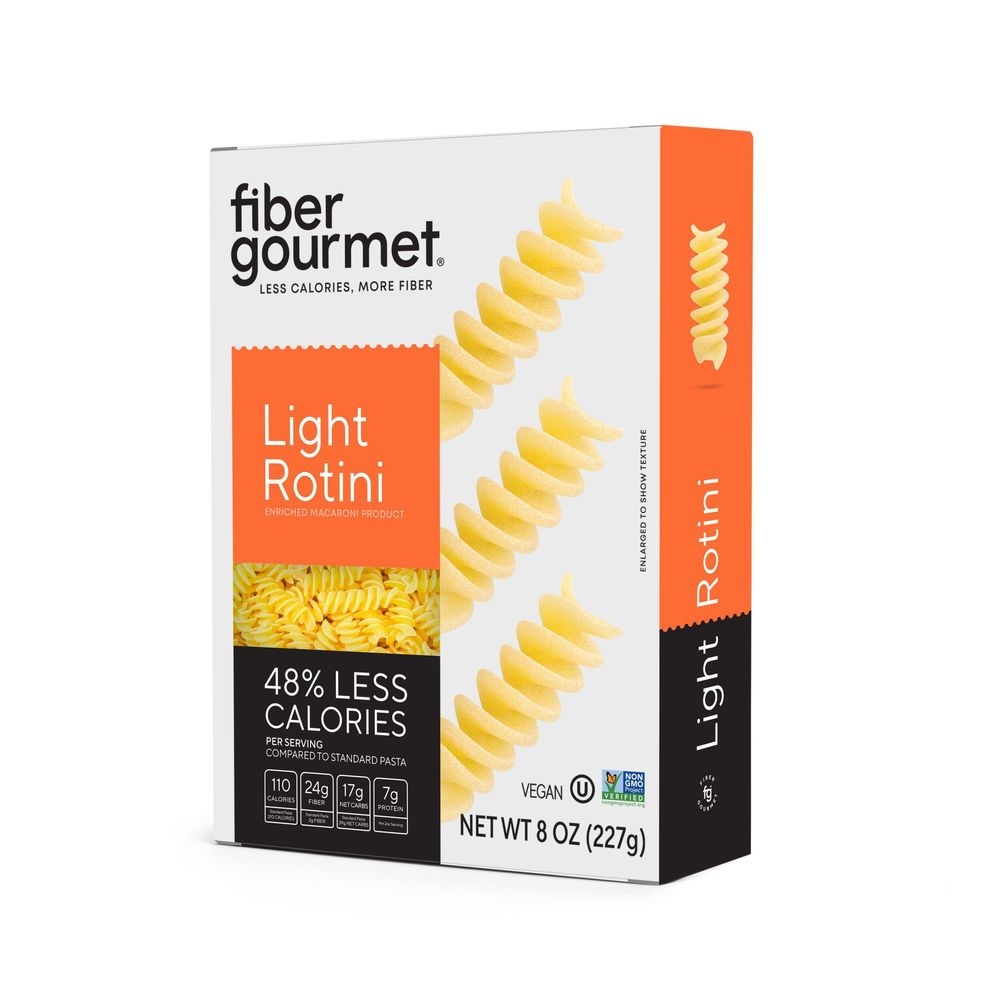 FiberGourmet New Light Rotini, 8 Ounce -- 6 per case