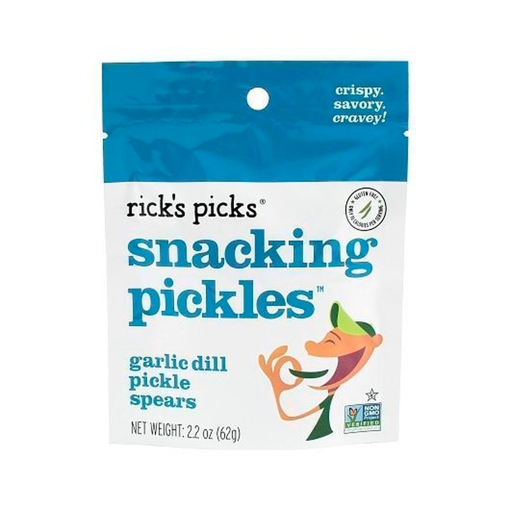 Ricks Picks Garlic Dill Pickle Spear, 2.2 Ounce -- 12 per case