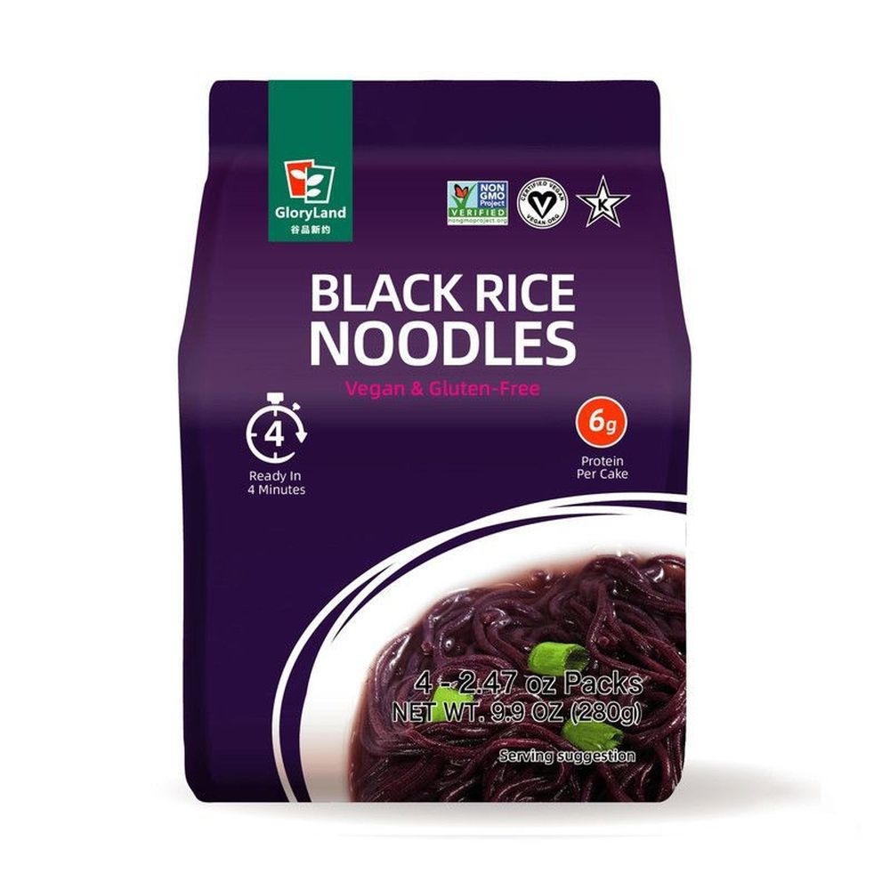 GloryLand Black Rice Noodles, 9.9 Ounce -- 6 per case