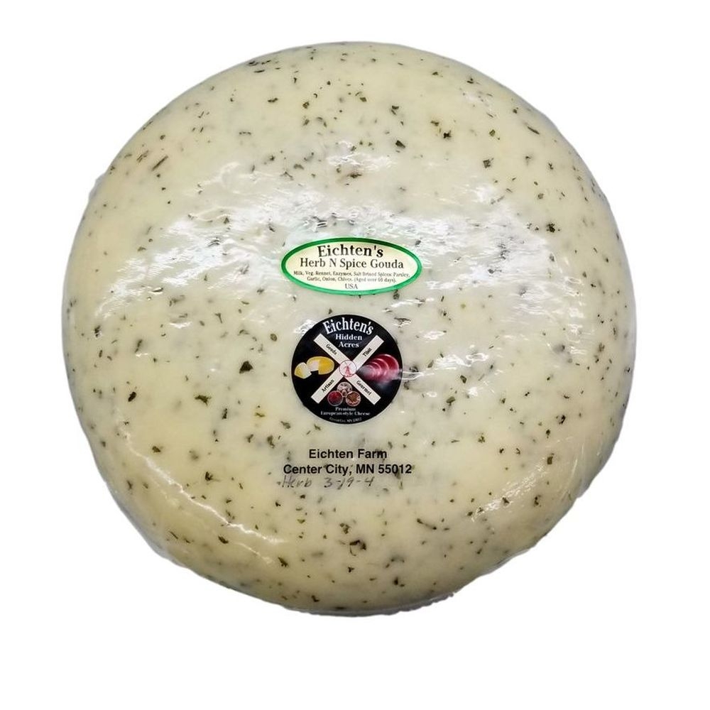 Eichtens Herb Gouda Wheel Cheese, 10 Pound