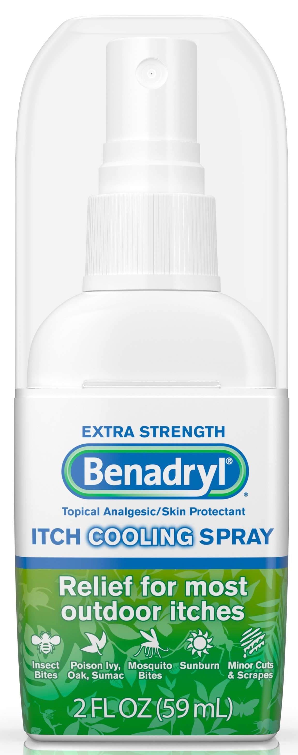Benadryl Extra Strength Itch Cooling Spray, 2 Fluid Ounce -- 24 per case