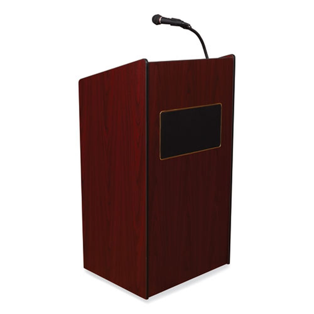 Oklahoma Sound Mahogany Aristocrat Sound Lectern, 25 x 20 x 46 inch
