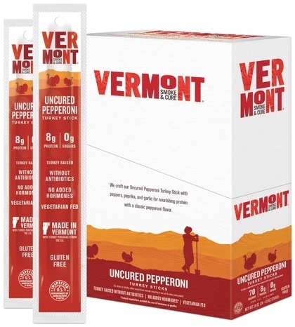 Vermont Uncured Pepperoni Turkey Sticks, 1 Ounce -- 48 per case