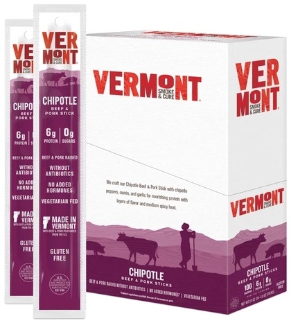 Vermont Chipotle Beef and Pork Sticks, 1 Ounce -- 48 per case