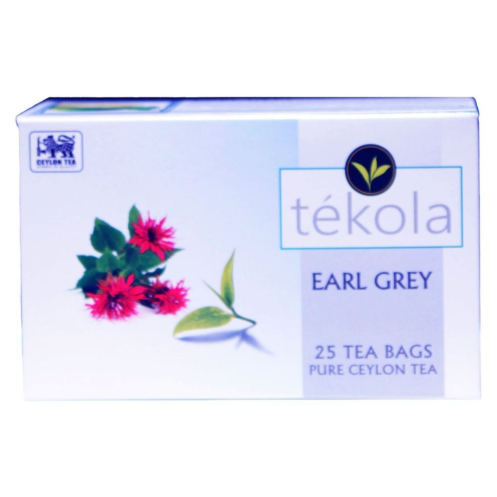 Tekola Earl Grey Tea Bags, 25 count -- 6 per case