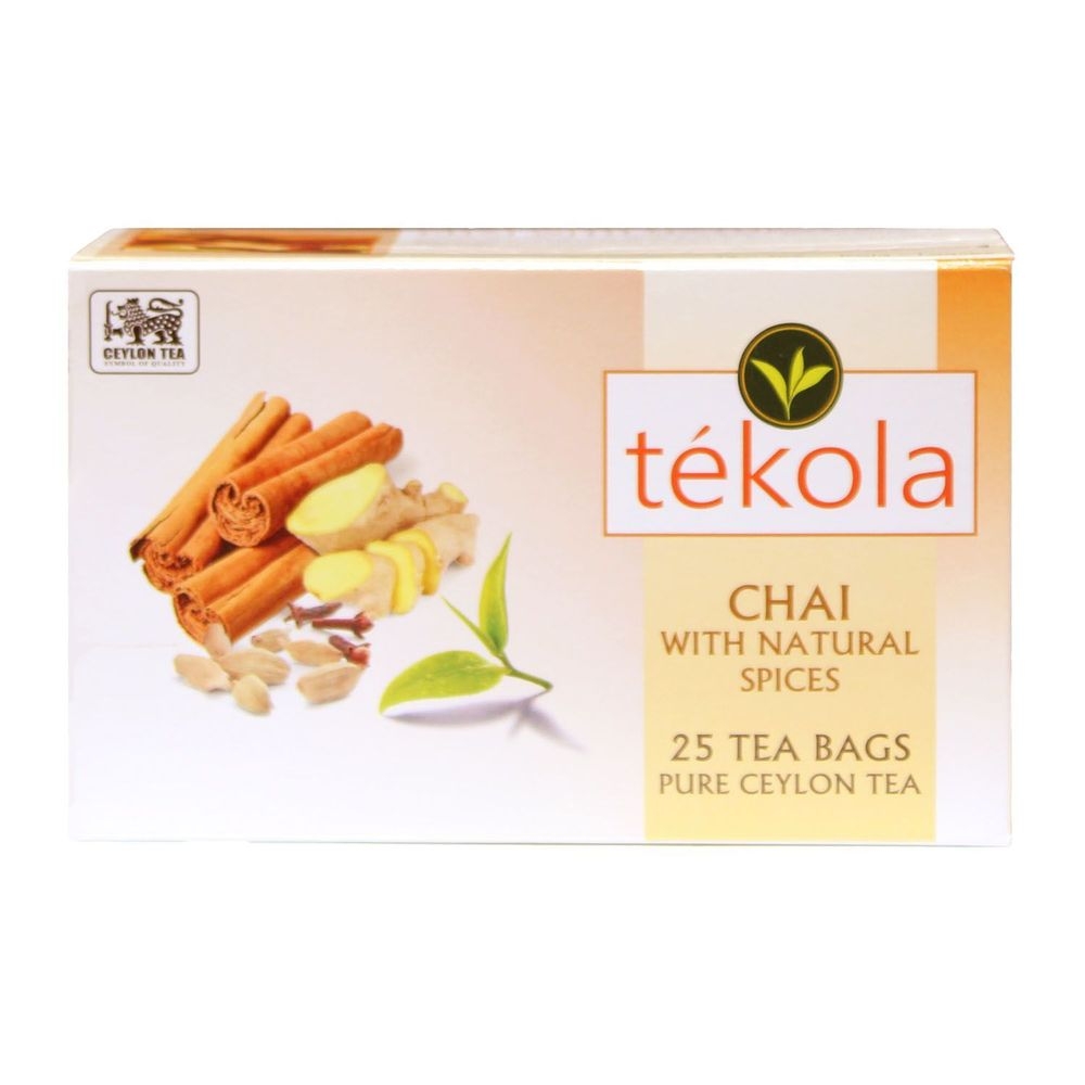 Tekola Chai Tea Bags, 25 count -- 6 per case