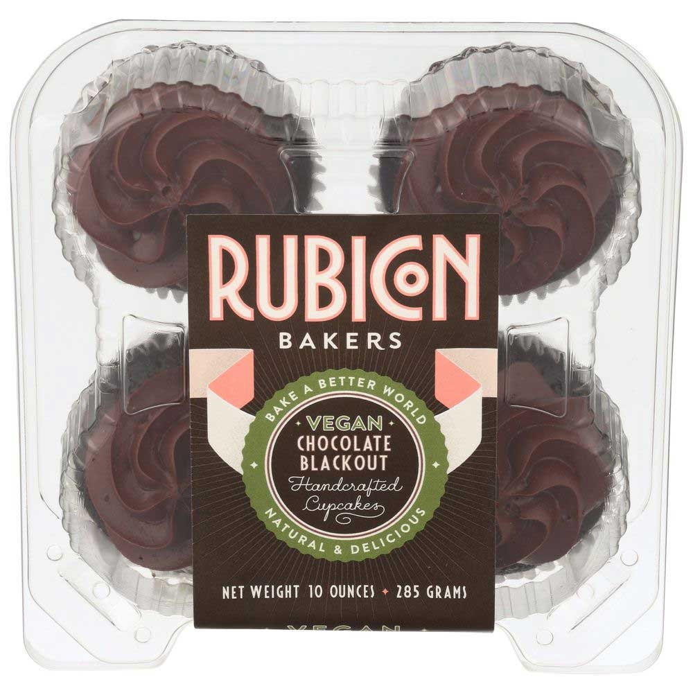Rubicon Bakers Vegan Chocolate Blackout Cupcake, 10 Ounce -- 12 per case