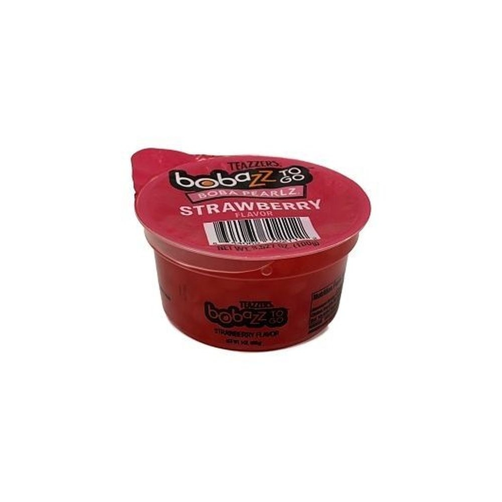 Bobazz To Go Strawberry Flavor Boba Pearlz, 3.53 Ounce -- 32 per case