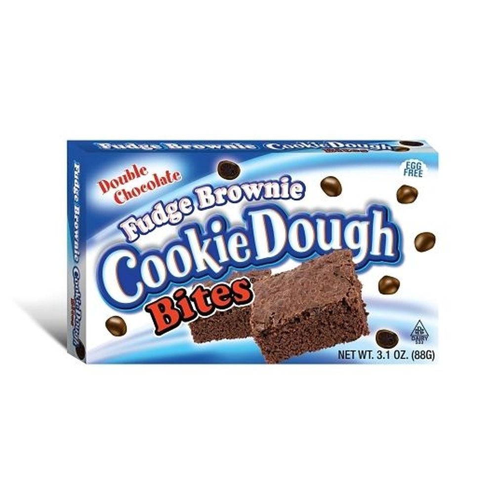 Cookie Dough Double Chocolate Fudge Brownie Bites, 3.1 Ounce -- 12 per case