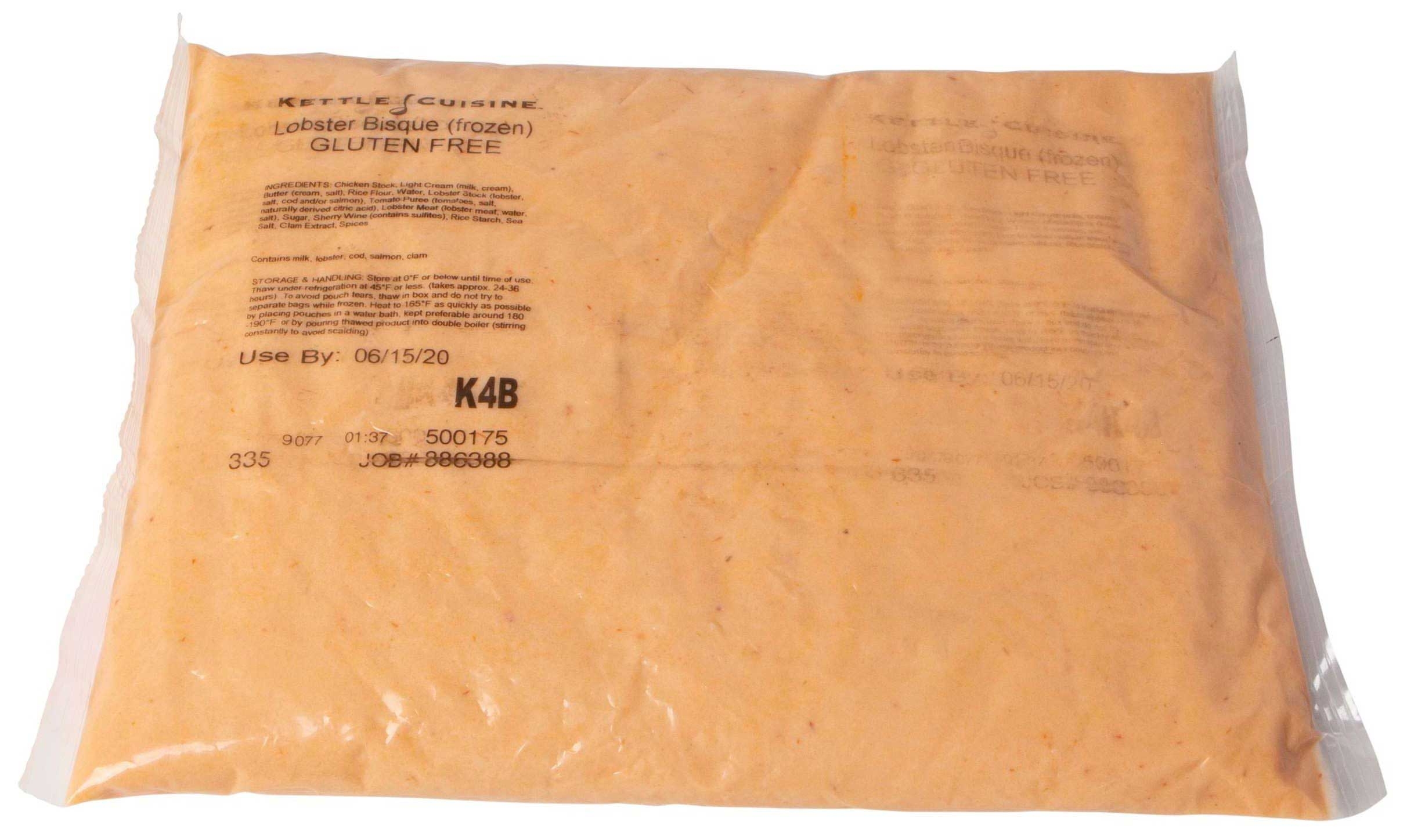 Kettle Cuisine Lobster Bisque Soup, 4 Pound -- 4 per case