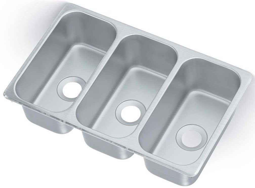 Vollrath Triple Bowl Sink