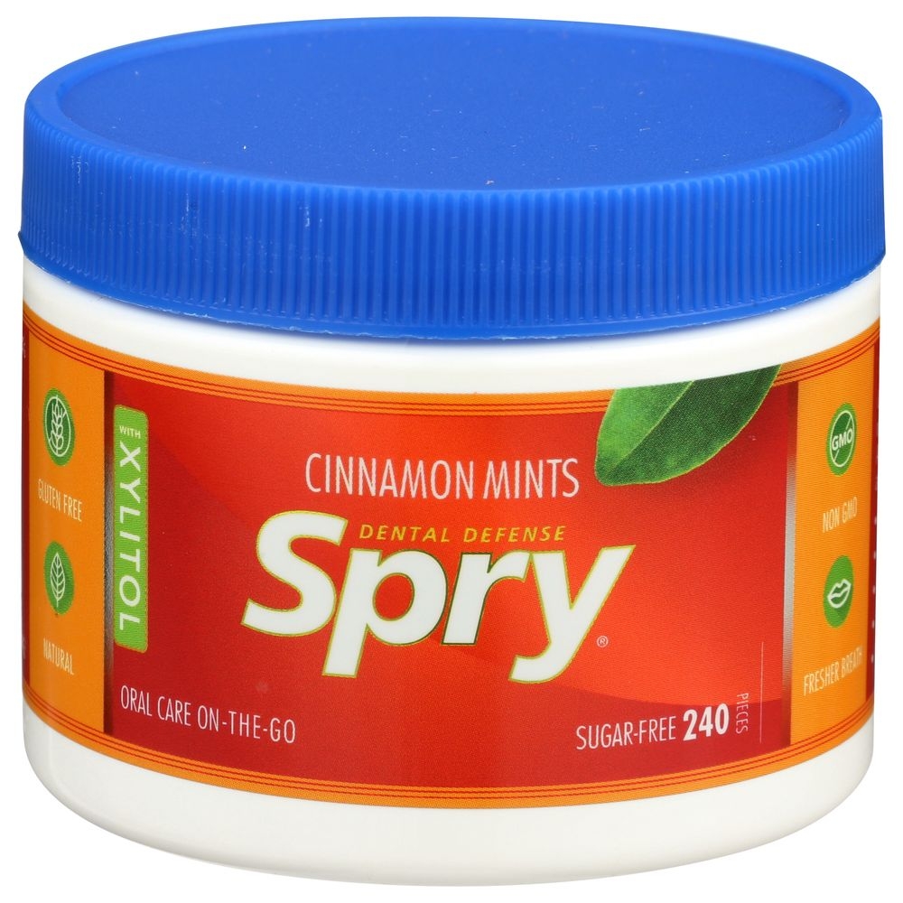 Spry Cinnamon Mints - 240 per pack.