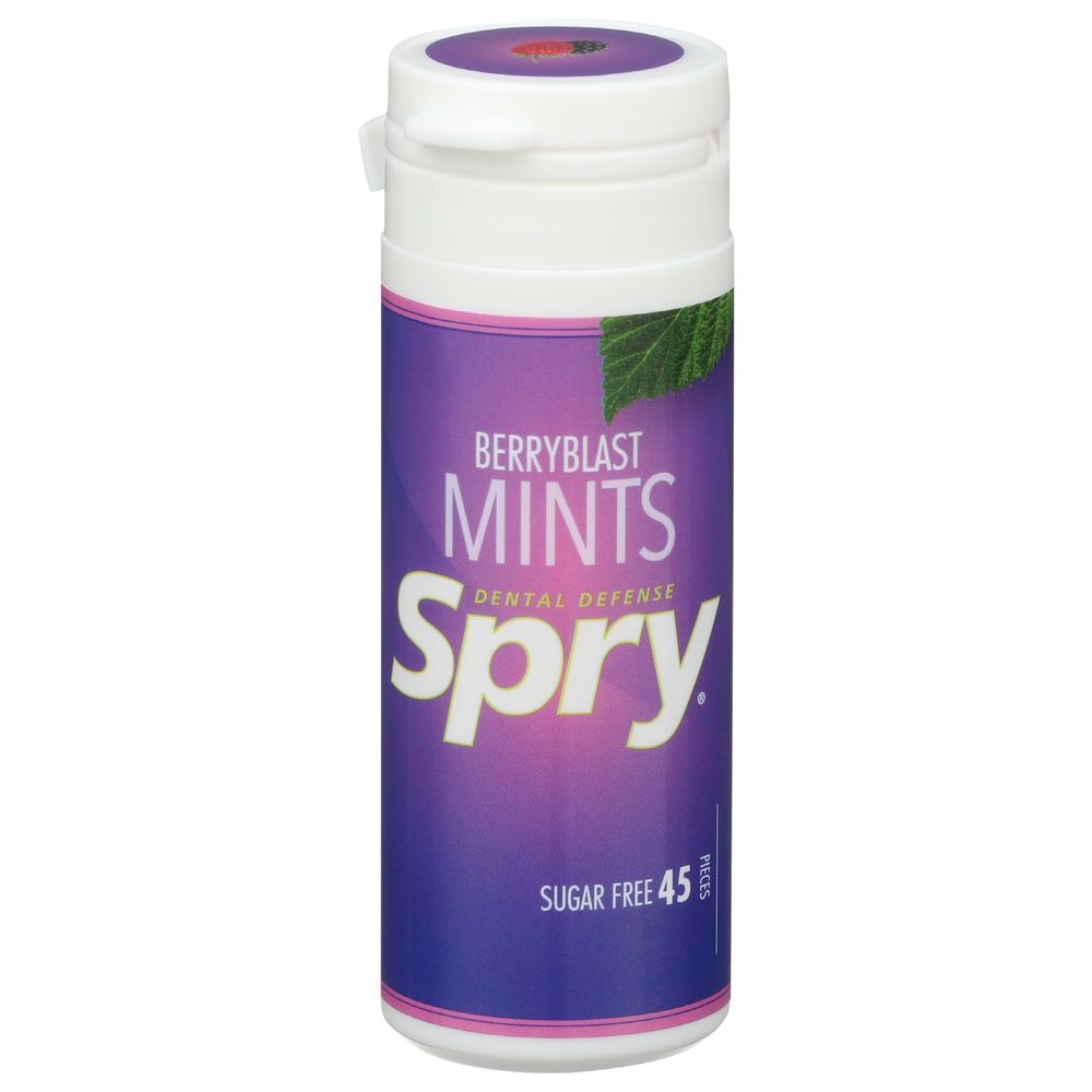Spry Berry Blast Mints Refill - 45 per pack -- 6 packs per case.