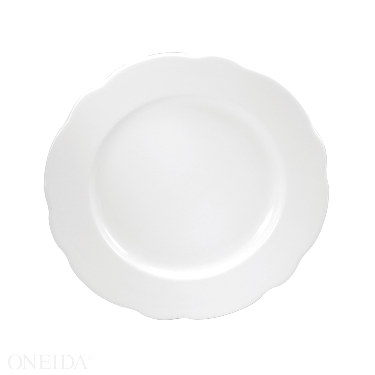 Buffalo Caprice Cream White Plate, 10 1/2 inch -- 12 per case.