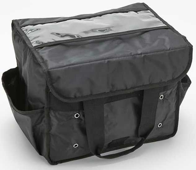 American Metalcraft Black Deluxe Sandwich Delivery Bag, 15 inch Length x 9 inch Width x 12 inch Height