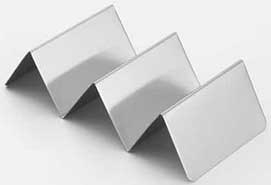 American Metalcraft Stainless Steel Three Compartment Taco Sandwich Holder, 4 x 8 x 2 inch