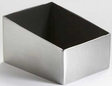 American Metalcraft Satin Finish Stainless Steel Rectangular Sugar Packet Holder, 3 1/8 x 2 1/2 x 1 3/4 inch