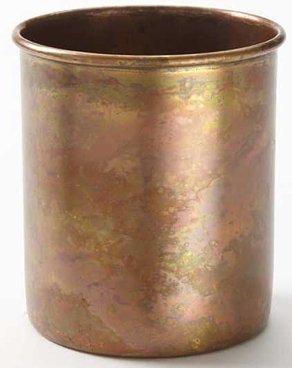 American Metalcraft Satin Finish Antique Copper Cup, 14 Ounce