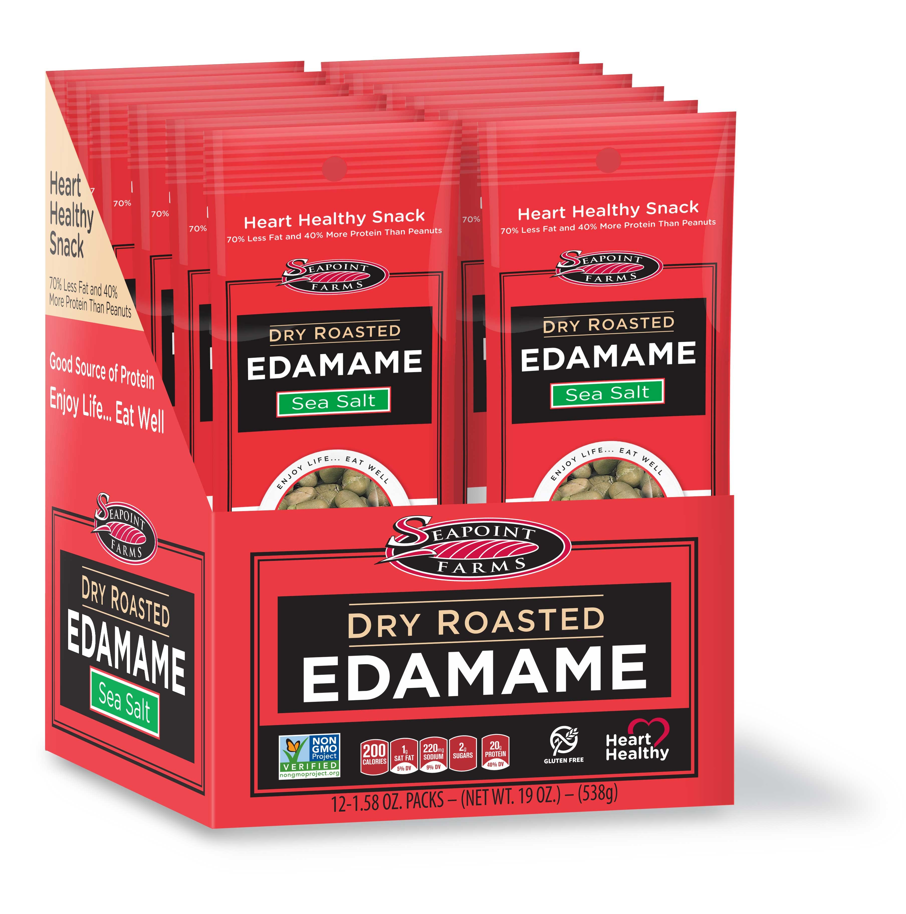 Seapoint Farms Lightly Salted Dry Roasted Edamame, 1.58 Ounce -- 144 per case