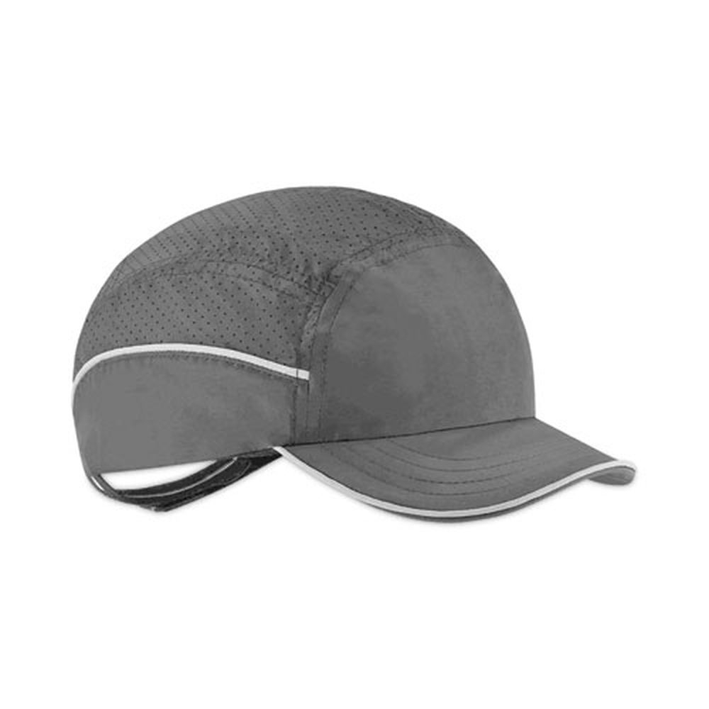 ergodyne Short Brim Black Skullerz 8965 Lightweight Bump Cap Hat with LED Lighting