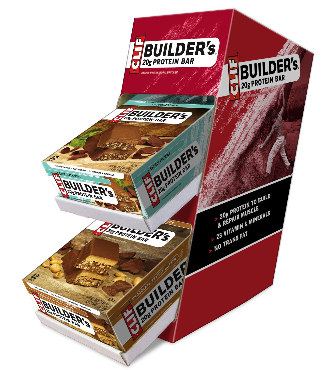 Clif Builders Protein Bar, 2.4 Ounce -- 24 per case