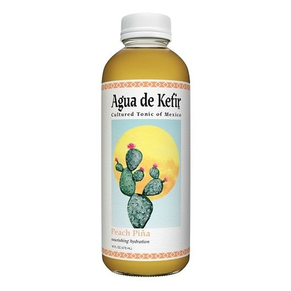 Gts Agua De Kefir Peach Pina, 16 Fluid Ounce -- 12 per case