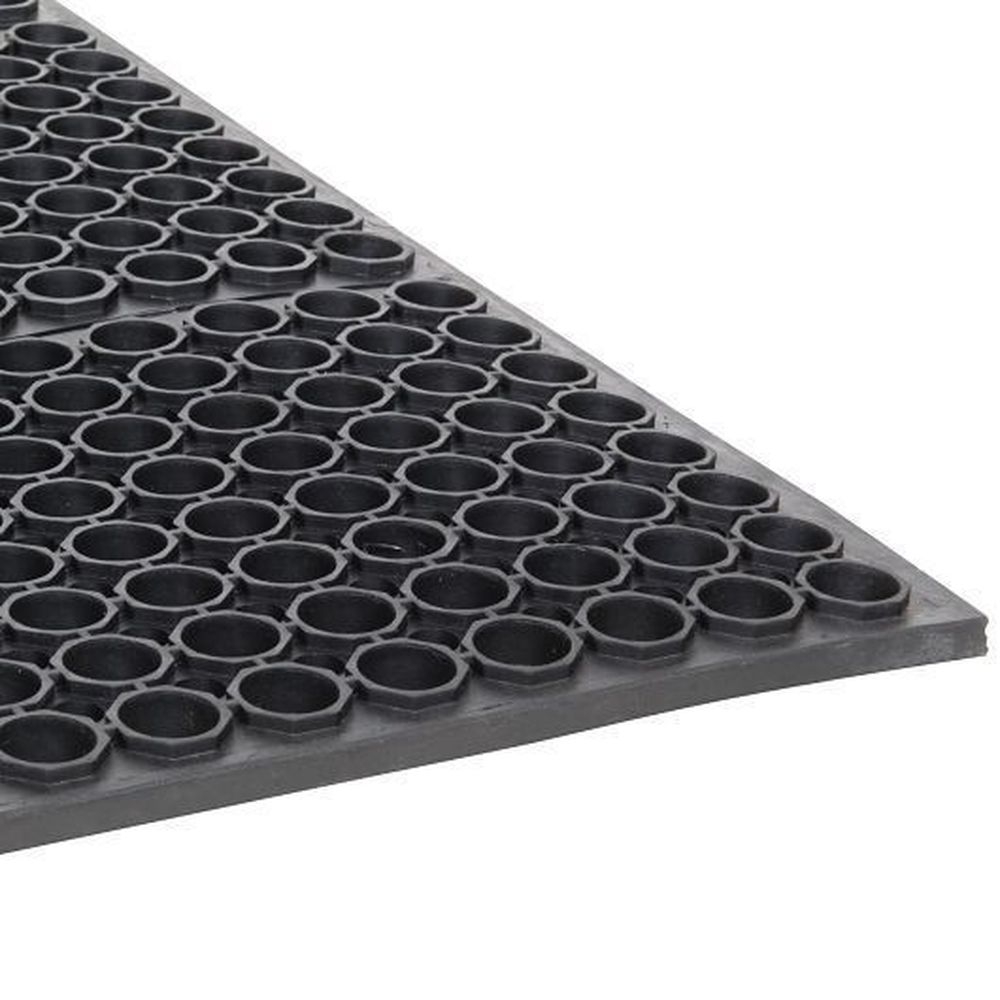 Cactus Mat Black Rubber Floor Mat
