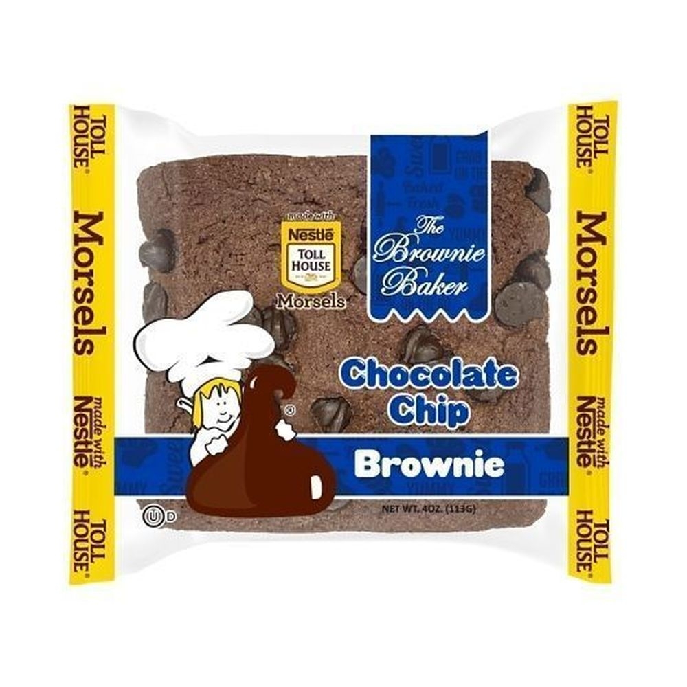 The Brownie Baker Chocolate Chip Brownie, 4 Ounce -- 12 per case