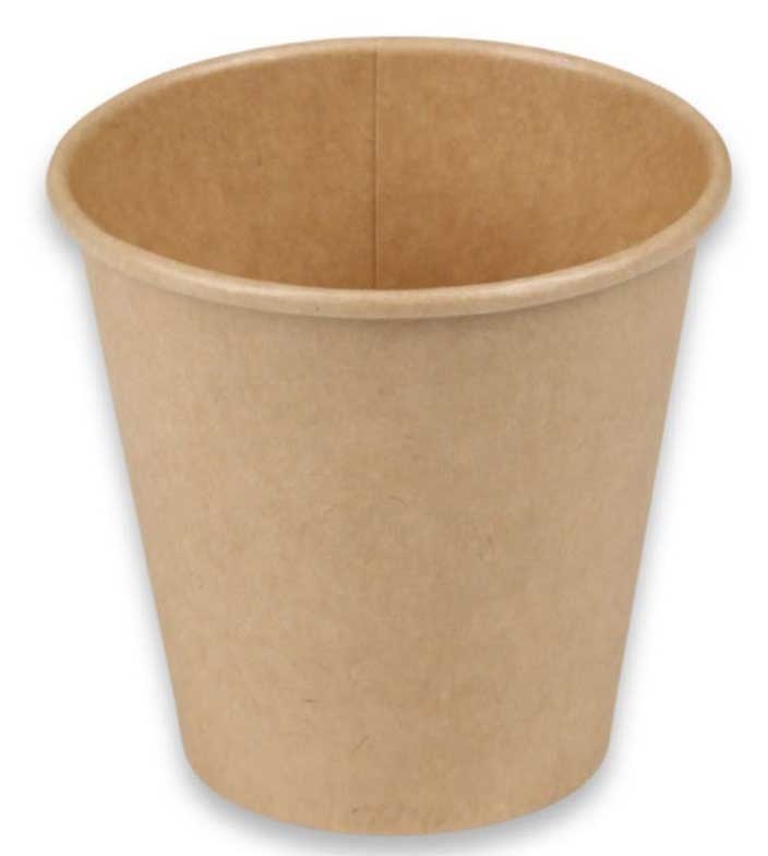 Responsible Products Tree-Less Natural Kraft Compostable Paper Hot Cup, 6 Ounce Capacity -- 1000 per case