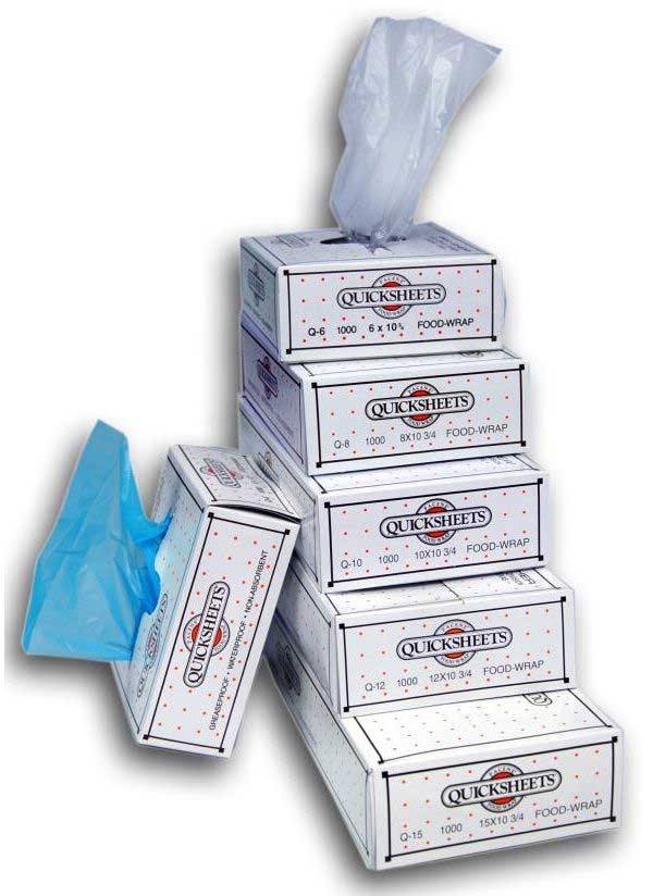 Pak Sher Plastic Sheet, 12 x 10.75 inch -- 10000 per case.