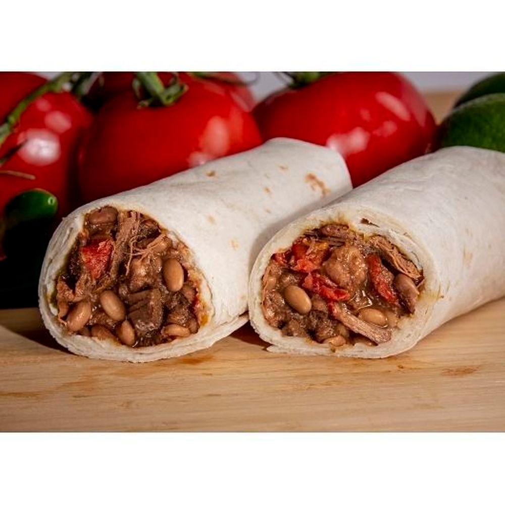 Tres Locos Barbacoa Beef Burrito, 24 count