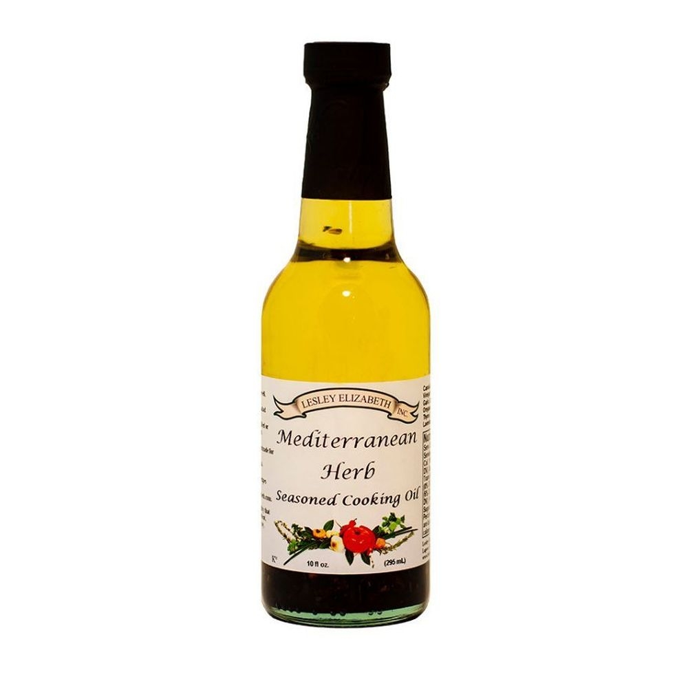 Lesley Elizabeth Mediterranean Herb Seasoned Cooking Oil, 10 Fluid Ounce -- 6 per case