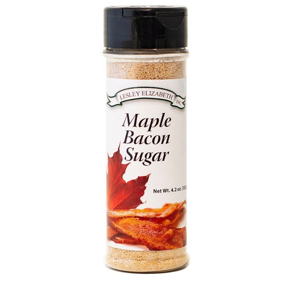 Lesley Elizabeth Maple Bacon Sugar, 4.2 Ounce -- 6 per case