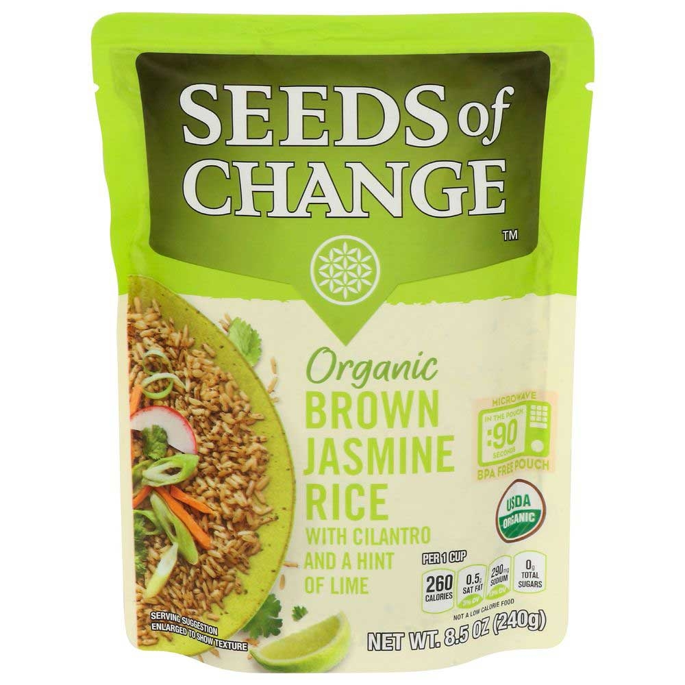 Seeds of Change Organic Brown Jasmine Rice with Cilantro, 8.5 Ounce -- 12 per case