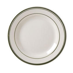Del Mar Green Rolled Edge Plate, 6 5/8 inch -- 36 per case.