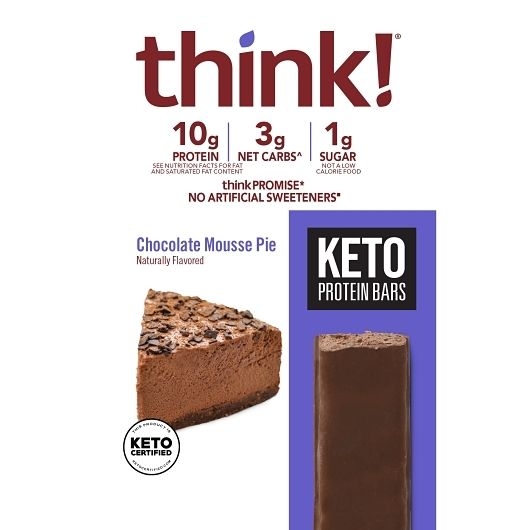 Thinkthin Keto Protein Chocolate Mousse Pie, 1.2 Ounce -- 120 per case