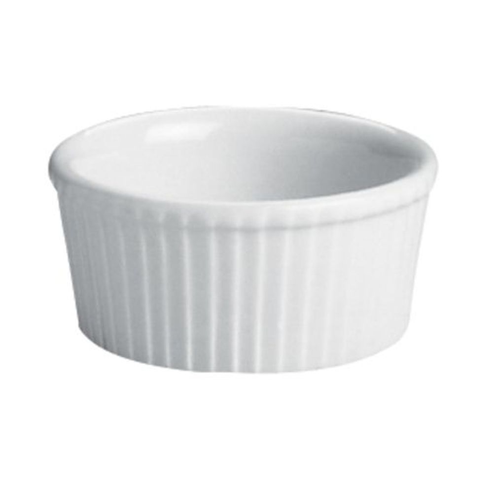 Hall China Bright White Fluted Ramekin, 3 Ounce Capacity -- 36 per case