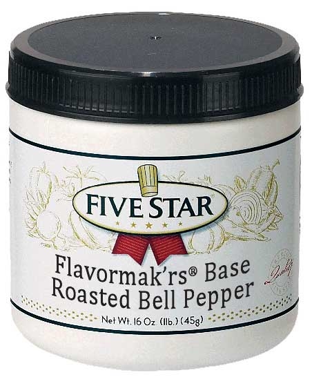 Five Star Roasted Red Bell Pepper Base, 1 Pound -- 6 per case.