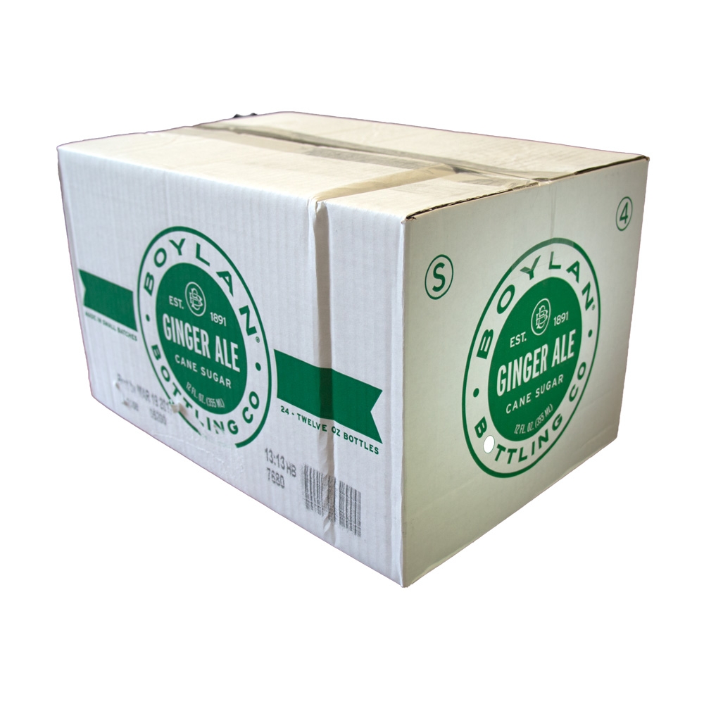 Boylan Bottling Ginger Ale Cane Sugar Soda, 12 Fluid Ounce -- 24 per case.