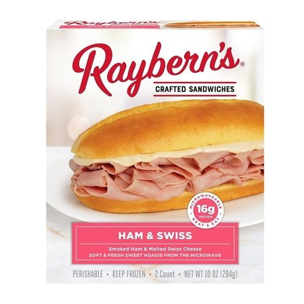 Rayberns Ham and Swiss On Sweet Hoagie Sandwich, 10 Ounce -- 6 per case