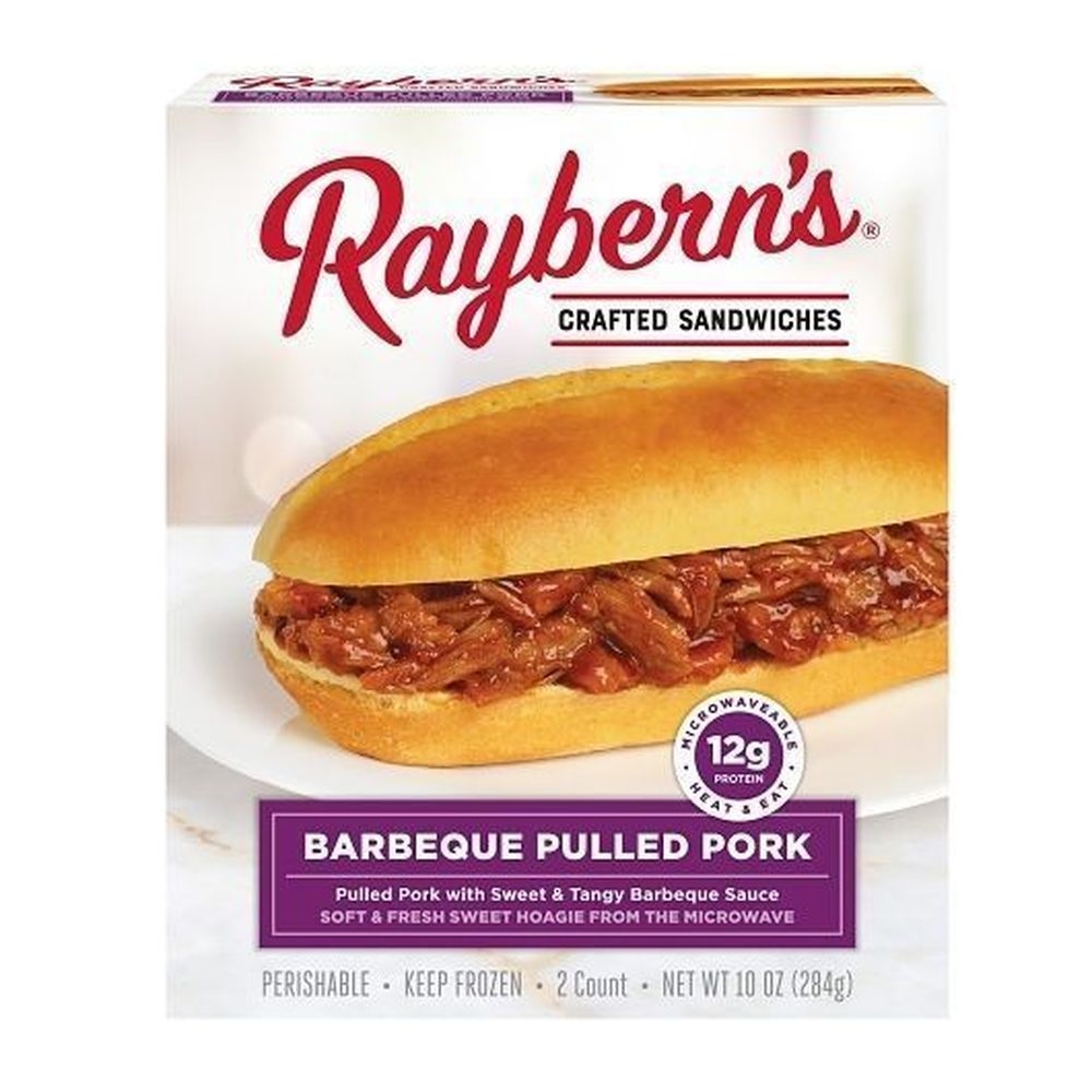 Rayberns Braised Pork Mixed with Thick Sweet and Smoky Bbq Sauce On Softsweet Roll, 10 Ounce -- 6 per case