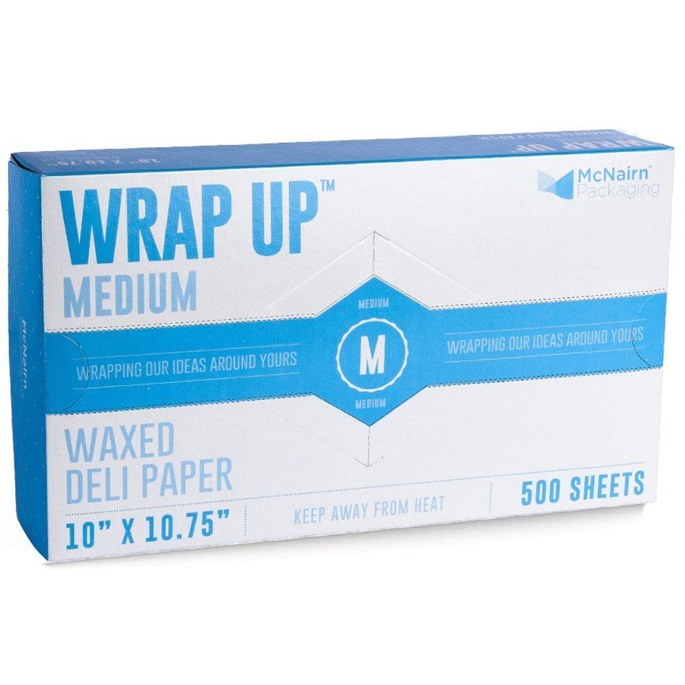 McNairn Wrap Up Medium Interfolded Wax Deli Paper, 10 x 10.75 inch -- 6000 per case